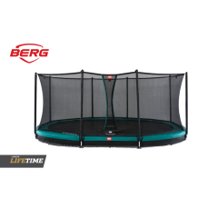 Trampoline Berg Favorit + filet de sécurité (semi-enterré)