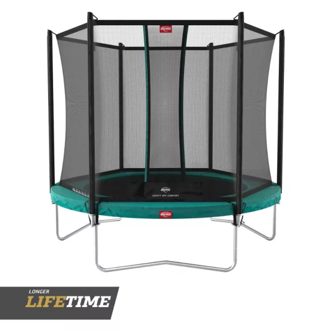 Trampoline Berg Favorit + filet de sécurité comfort (sur pieds)