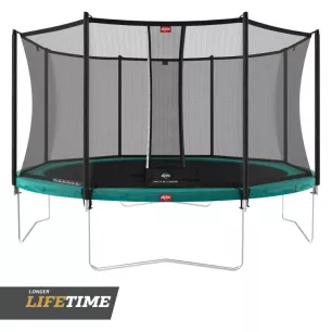 Trampoline Berg Favorit + filet de sécurité comfort (sur pieds) Trampoline Berg Favorit + filet de sécurité comfort (sur pieds)